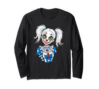 Clowngirl Girlfriend Clown Visage De Cirque Costume Fille Manche Longue