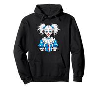 Clowngirl Girlfriend Clown Visage De Cirque Costume Fille Sweat à Capuche