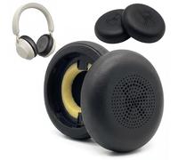 Cloxtralon Coussins d'oreille Compatible avec Jabra Evolve2 65, Elite 45h, Evolve2 40, Jabra Evolve, Coussinets en Mousse à Mémoire de Forme avec Revêtement en Cuir Protéiné Doux