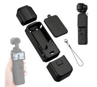 Cloxtralon Silikonhülle kompatibel mit DJI OSMO Pocket 3, kratzfeste Schutzhülle mit Objektivschutz, passend für DJI OSMO Pocket 3 Creator Combo Zubehör (Schwarz)