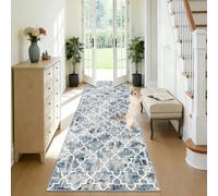 CLOYAO Tapis Cuisine Devant Evier Antidérapant et Lavable Tapis de Passage Couloir Long Moquette Couloir pour Entrée, Cuisine, Buanderie Entree Interieur 100 x 400 cm