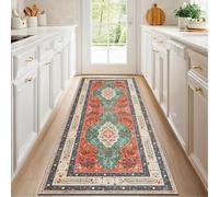 CLOYAO Tapis de Cuisine Long Tapis de Passage Lavable en Machine Antidérapant 40 x 200 cm Tapis de Couloir Absorbant Tapis de Sol pour Couloir Cuisine Devant Evier Salle à Manger Buanderie Chambre