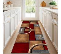 CLOYAO Tapis de Cuisine Long Tapis de Passage Lavable en Machine Antidérapant 70 x 300 cm Tapis de Couloir Absorbant Tapis de Sol pour Couloir Cuisine Devant Evier Salle à Manger Buanderie Chambre
