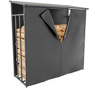 CLP Abri D'Extérieur pour Bois De Chauffage Ruston avec Bâche De Protection I Range Bûches en Aluminium I Eléments De Stockage, Taille:XL