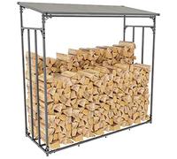 CLP Abri D'Extérieur pour Bois De Chauffage Ruston I Elément De Stockage pour Bûches en Acier Galvanisé I Range Bûches, Taille:XL
