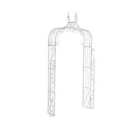 CLP Arceaux de roses Aurora , en fer revêtu , blanc antique