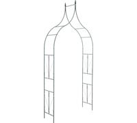 CLP Arche A Rosiers 40 cm I Treilli De Jardin en Métal Solide I Support pour Plantes Grimpantes pour Fixation Au Sol, Couleur:Vert