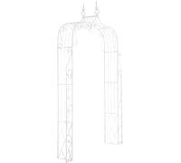 CLP Arche à rosiers Aurora en métal, Support pour Plantes grimpantes, Arceau Romantique Style champêtre, Plusieurs Couleurs, Couleur:Blanc Antique