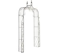 CLP Arche A Rosiers Métallique Aurora | Arceau De Jardin en Fer Forgé avec Hauteur 148 cm | Support pour Plantes Grimpantes Stable |, Couleur:Bronze