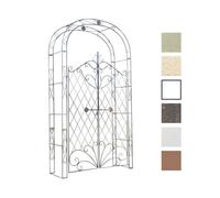 CLP Arche à rosiers en Fer Melissa avec Porte (Hauteur 150 cm); Hauteur Totale 220 cm, Couleur:Bronze