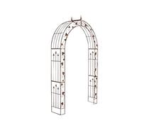 Arche de jardin Emma en fer forgé , Marron antique