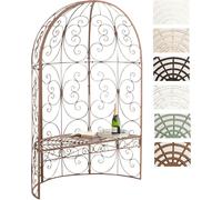 CLP Arches à roses Rosie avec banc , en fer fait main , marron antique