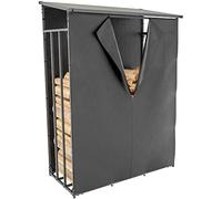 CLP Bâche De Protection pour Range Bûches Ruston I Housse pour Abri De Bois De Chauffage en Tissu Hysdrofuge Et Fermeture Eclair, Taille:L