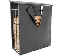 CLP Bâche De Protection pour Range Bûches Ruston I Housse pour Abri De Bois De Chauffage en Tissu Hysdrofuge Et Fermeture Eclair, Taille:M
