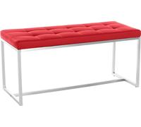CLP Banc Barci moderne 2 places avec rembourrage,rouge