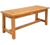 CLP Banc de Jardin 2 Places Broome résistant aux intempéries, Banc en Teck sans Dossier pour terrasse et Balcon, jusqu'à 150 kg | Taille 110 cm