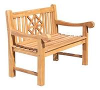 CLP Banc de jardin en bois de teck Florida , Teck/120 cm bois de teck G