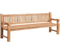 CLP Banc de Jardin en Teck Jackson V2, résistant aux intempéries avec Dossier, 3 Places, Robuste et Facile d'entretien, Couleur:Teck, Taille:240 cm