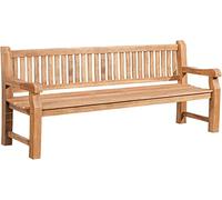 CLP Banc de Jardin en Teck Jackson V2, résistant aux intempéries avec Dossier, 3 Places, Robuste et Facile d'entretien, Couleur:Teck, Taille:220 cm