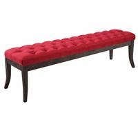 CLP Banc Ramses Tissu antique foncé avec rembourrage de haute qualité,rouge 150 cm