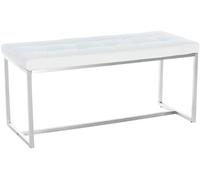 CLP Banquette BARCI 100x40 similicuir , Blanc