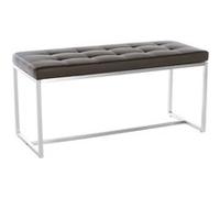 CLP Banquette BARCI 100x40 similicuir , Marron Marron G