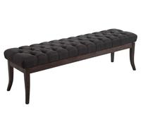 Banc Ramses tissu antique sombre , Gris foncé/150 cm