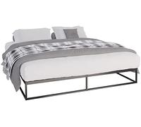 CLP Cadre De Lit en Métal ScalaI I Sommier A Lattes Métallique I Largeur 100, 180, 200 cm I Capacité De Charge 320 Kg, Couleur:Noir, Taille:200x180x25 cm