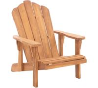 CLP Chaise Brownsville | Chaise à Dossier Haut en Teck pour Jardin, terrasse | Ergonomique, réglable, Robuste, Couleur:Teck