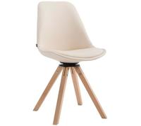 CLP Trading GmbH – Chaise intérieure en bois H. 83,5 cm – Non pliable – Beige