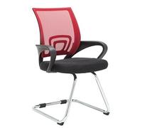 CLP Chaise cantilever Eureka en Maille avec pied en métal , Rouge