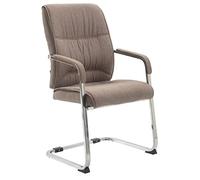 Chaise GENERIQUE Chaise visiteur XXL Anubis tissu , Taupe