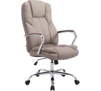 CLP Fauteuil de bureau XXL Xanthos en Tissu capacité de charge de 210 kg , Gris Gris G