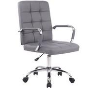 CLP Chaise de bureau Deli Pro similicuir , Gris Gris G