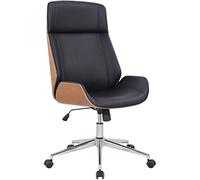 CLP Chaise de bureau Varel – Ergonomique avec accoudoirs, pivotante, hauteur réglable Nature/Noir
