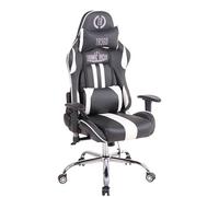 CLP Chaise de bureau Limit XM en similicuir , Noir / Blanc