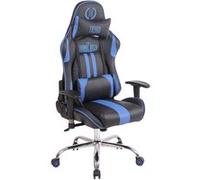 CLP Chaise de bureau Limit XM en similicuir , Noir / Bleu Noir / Bleu G