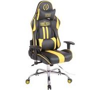 CLP Chaise de bureau Limit XM en similicuir , Noir / Jaune Noir / Jaune G