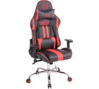 CLP Chaise de bureau Limit XM en similicuir , Noir / Rouge Noir / Rouge G