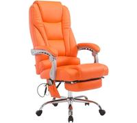 CLP Fauteuil de bureau Pacific V2 avec Fonction massage , Orange Orange