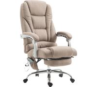 CLP Chaise de bureau Pacific tissu avec fonction massage pivotante et réglable en hauteur,gris foncé