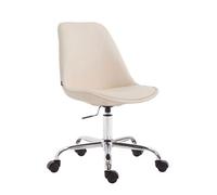 CLP Chaise de bureau Toulouse similicuir , Crème