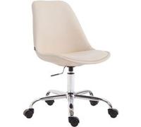 CLP Chaise de bureau Toulouse similicuir , Crème Crème G
