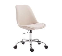 CLP Chaise de bureau Toulouse tissu , Crème