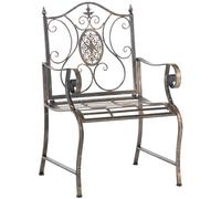 CLP Chaise de Jardin Punjab de Style Rustique I Chaise en Fer laqué I Fauteuil de Jardin particulièrement Stable, Couleur:Bronze