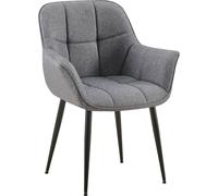 CLP Chaise de salle à manger Roseville Tapis,taupe Tissu