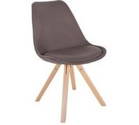 Chaise de Salle à Manger - CLP - Sofia - Tissu - Bois Massif - Design Scandinave Moderne