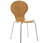 CLP Chaise de visiteur Diego en bois , Chêne marron G