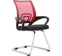 CLP Chaise cantilever Eureka avec revêtement résille et accoudoirs,rouge