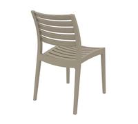 Chaise De Jardin Empilable R¿Sistante Aux Uv En Plastique Boue